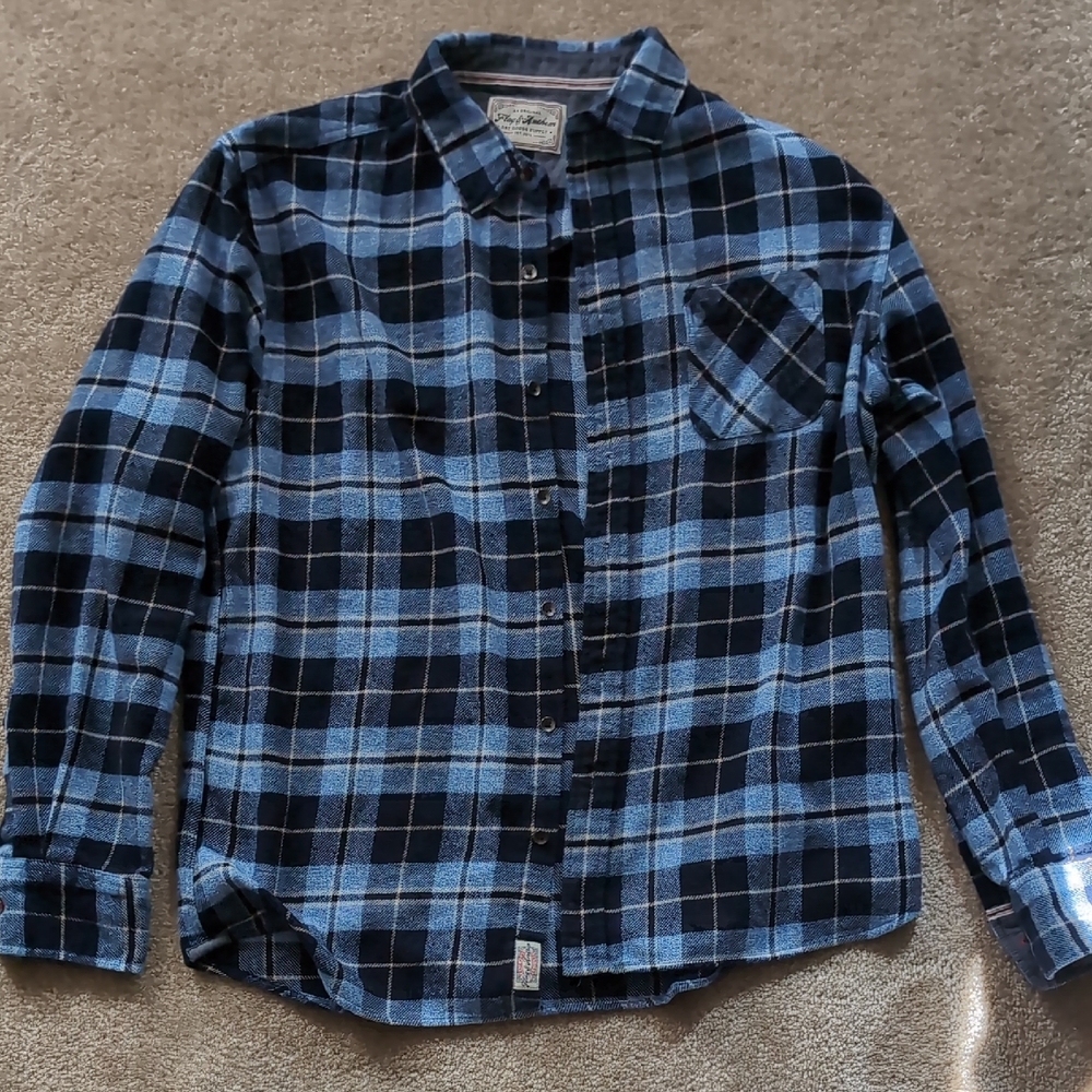 Flag & Anthem Blue Plaid Shirt